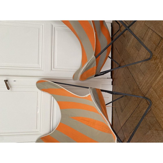 Image 1 of Butterfly vintage sessel aus schwarzem pulverbeschichtetem stahl von Airborne