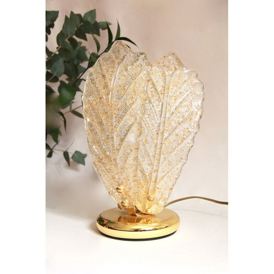 Image 1 of Vintage Murano Tischlampe Petali, Italien 1970er