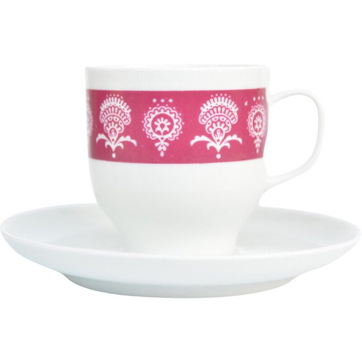 Vintage Porzellan Tasse und Untertasse für Melitta, Deutschland 1970