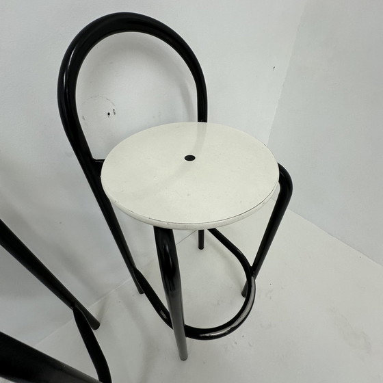 Image 1 of Satz von 2 1980er Barhockern postmodernes minimalistisches Design