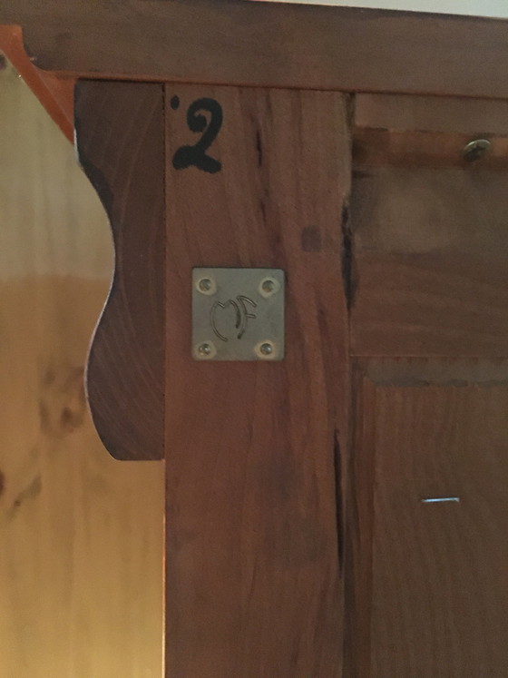 Image 1 of Vintage Notarschatulle aus massivem Kirschholz "felix monge".