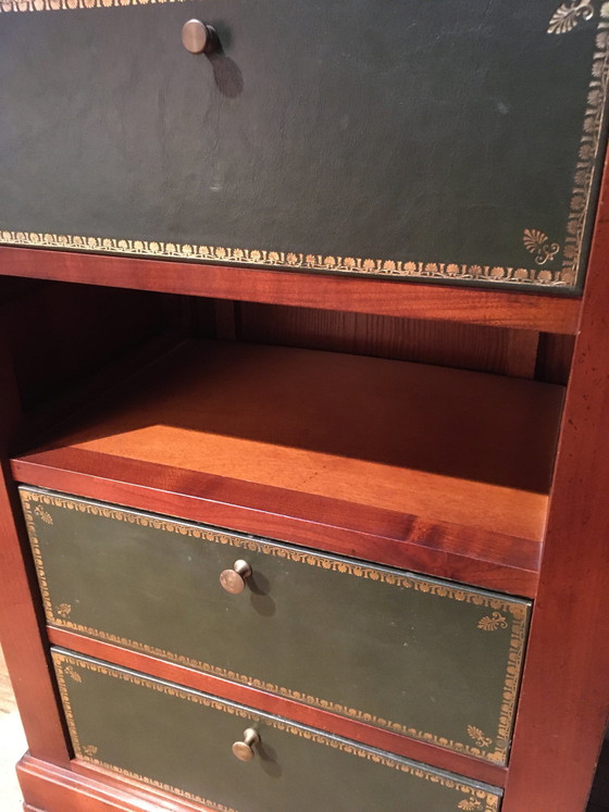 Image 1 of Vintage Notarschatulle aus massivem Kirschholz "felix monge".