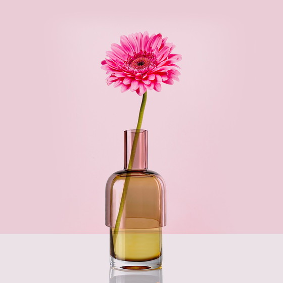 Image 1 of Cloudnola Flip Vase Klein Rosa und Gelb