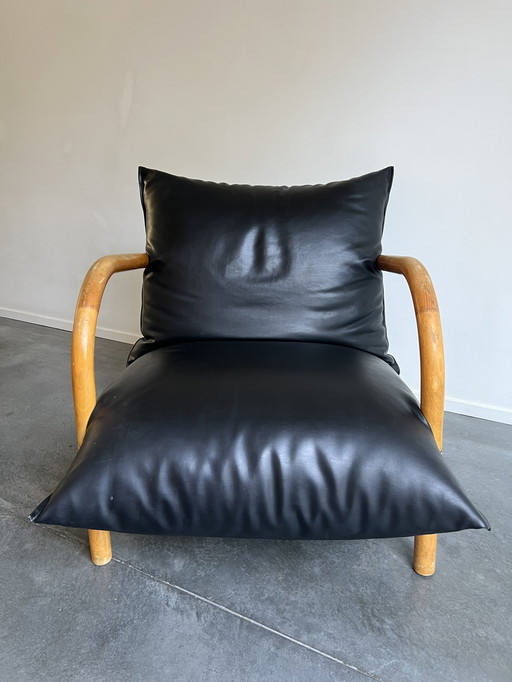 Lage Lederen Lounge Fauteuil