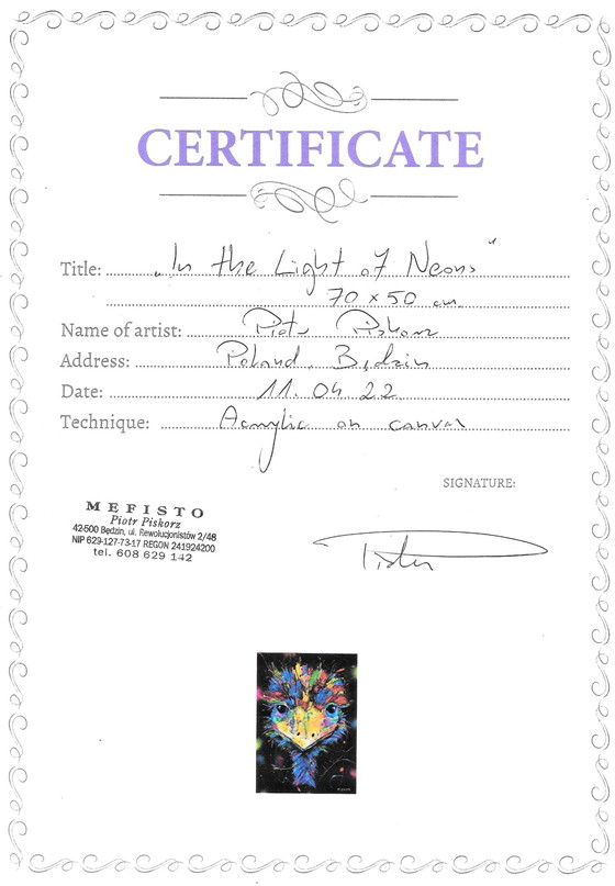 Image 1 of Piotr Piskorz "Im Licht der Neons"