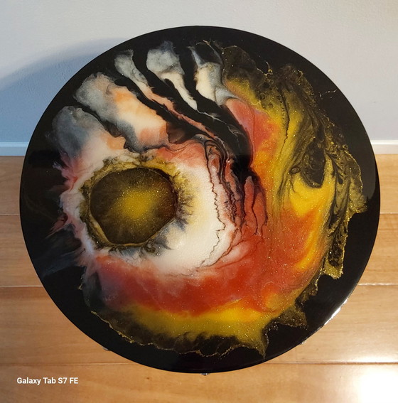 Image 1 of Beistelltisch aus rostfreiem Stahl.