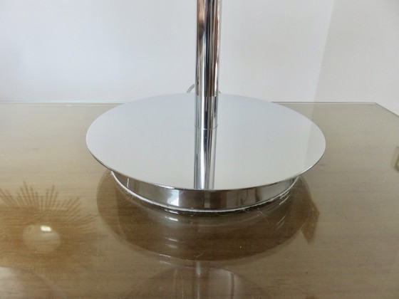 Image 1 of Paar Lampen Aus Verchromtem Metall Und Aluminiumdraht, 1990