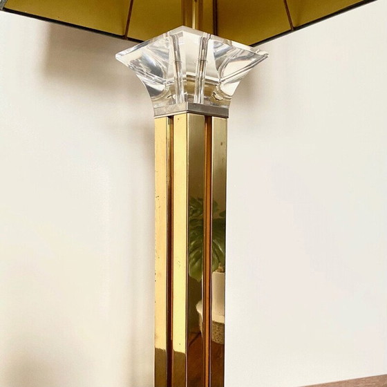 Image 1 of Hollywood regency vintage messing und lucide tischlampe