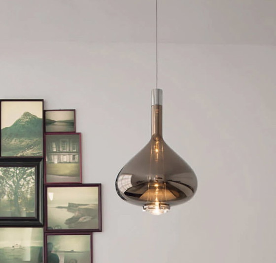 Image 1 of Lodes Rail System enthält 4 Bronze Sky-Fall Lampen von Studio Italia Design