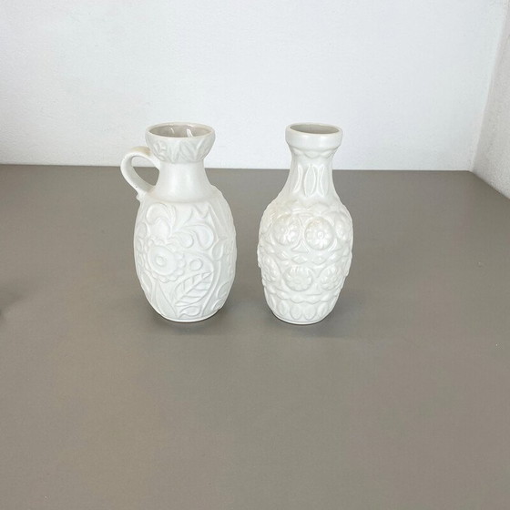 Image 1 of Paar Vasen aus Keramik und Keramik für Bay Ceramics, Deutschland 1970er Jahre