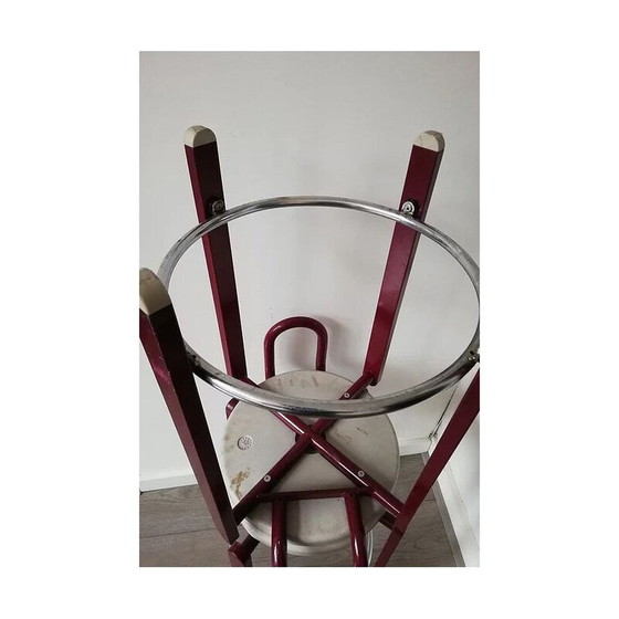 Image 1 of Paar hohe Hocker im Vintage-Stil, 1989