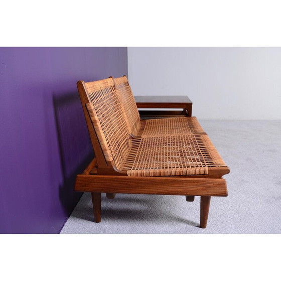 Image 1 of Vintage 2-Sitzer Sofa Modell 161 aus massivem Teakholz von Hans Olsen für Bramin, Dänemark 1957