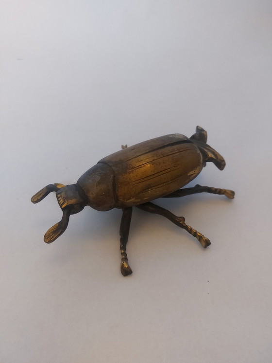 Image 1 of Schmuckkästchen Käfer aus Messing