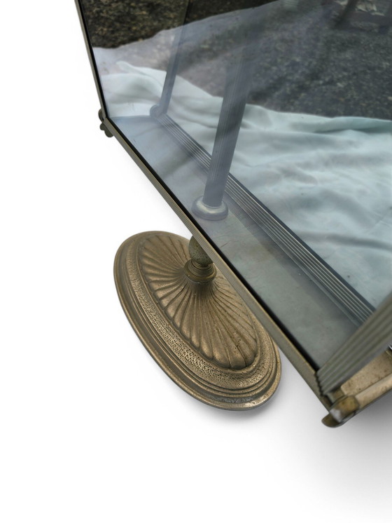 Image 1 of Zeitschriftenhalter Antik Metall Und Glas