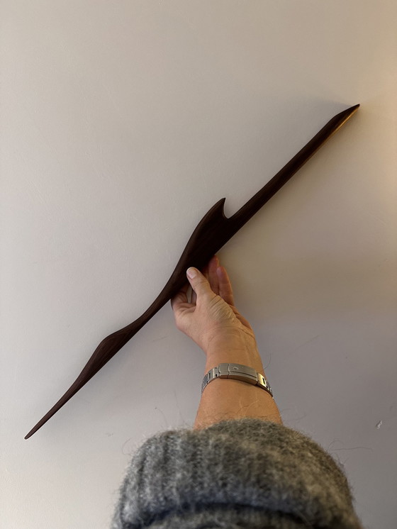 Image 1 of Walnuss Mid Century Wand Vogel