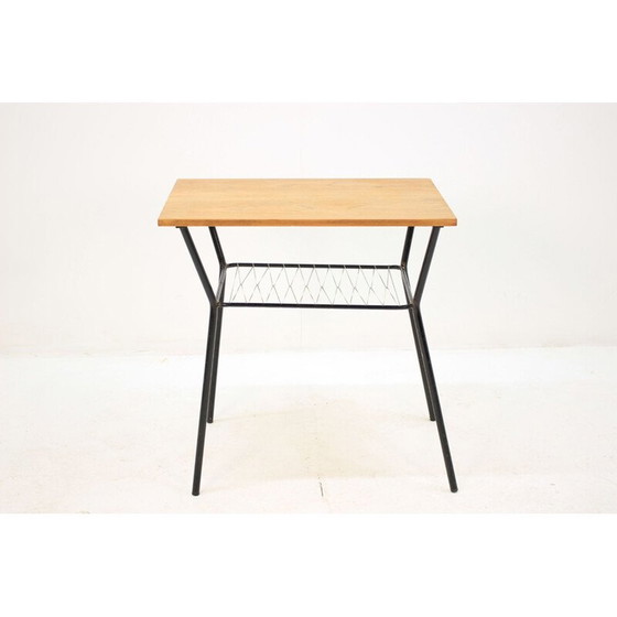 Image 1 of Couchtisch aus Eiche und Metall, Tschechische Republik 1960