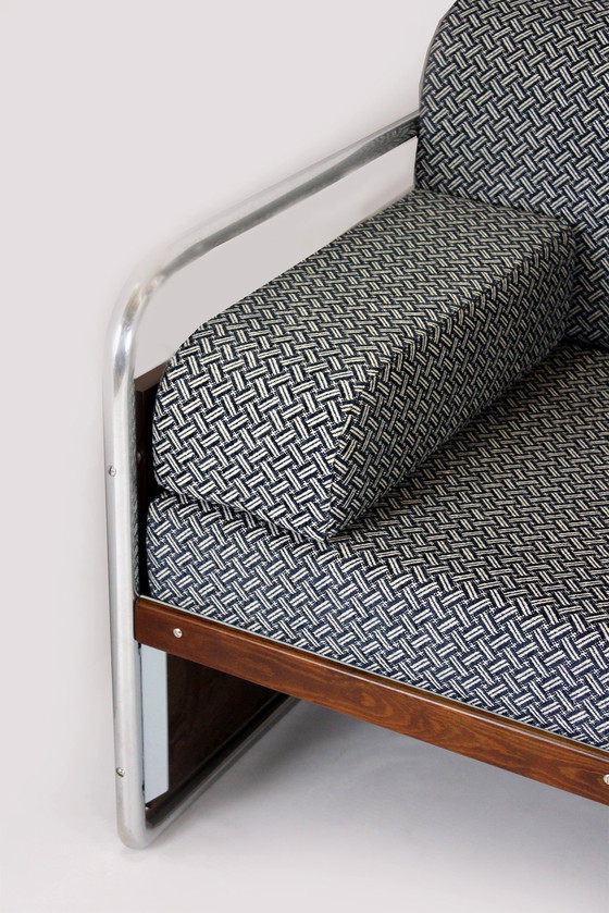 Image 1 of Restauriertes Bauhaus-Stahlrohrsofa von Robert Slezak, 1930er Jahre