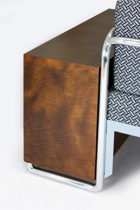 Image 1 of Restauriertes Bauhaus-Stahlrohrsofa von Robert Slezak, 1930er Jahre