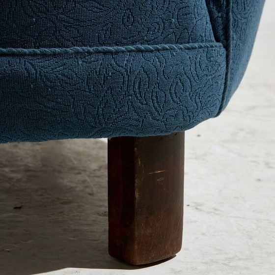 Image 1 of Vintage 2-Sitzer Sofa in Holz und Stoff, Dänemark 1940