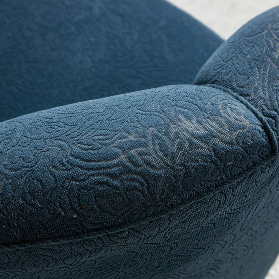 Image 1 of Vintage 2-Sitzer Sofa in Holz und Stoff, Dänemark 1940