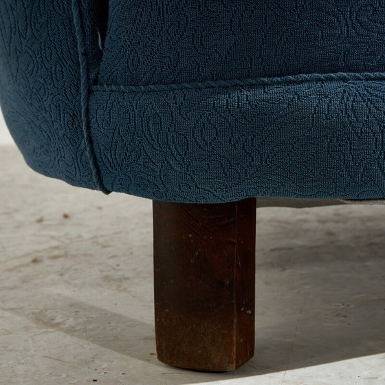 Image 1 of Vintage 2-Sitzer Sofa in Holz und Stoff, Dänemark 1940