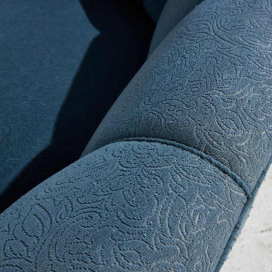 Image 1 of Vintage 2-Sitzer Sofa in Holz und Stoff, Dänemark 1940