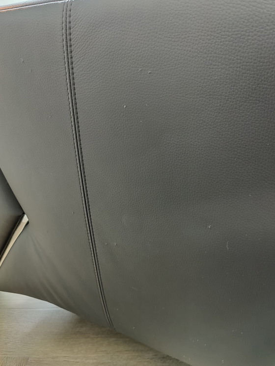 Image 1 of Rolf Benz 322 3er Sofa Leder schwarz