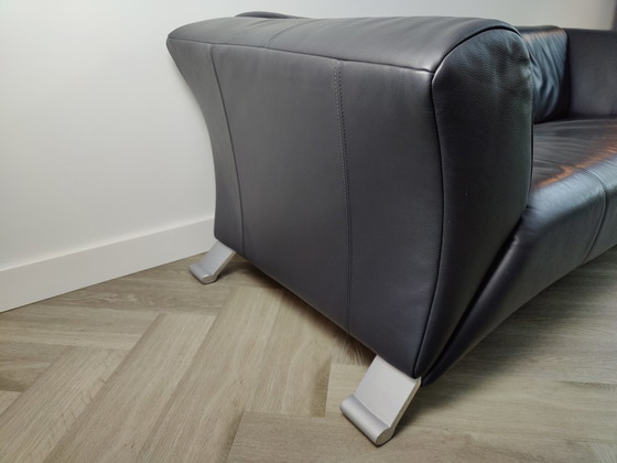 Image 1 of Rolf Benz 322 3er Sofa Leder schwarz