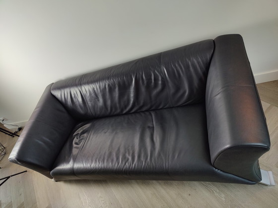 Image 1 of Rolf Benz 322 3er Sofa Leder schwarz