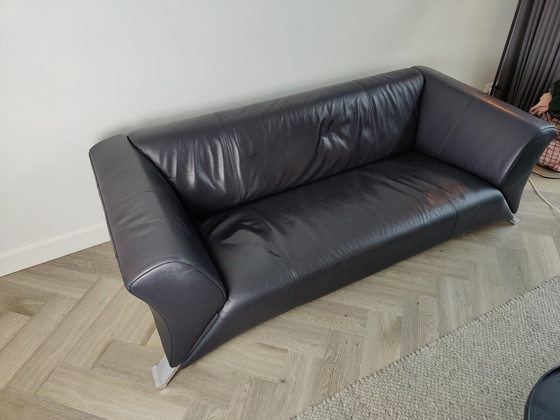 Image 1 of Rolf Benz 322 3er Sofa Leder schwarz
