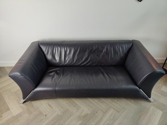 Image 1 of Rolf Benz 322 3er Sofa Leder schwarz