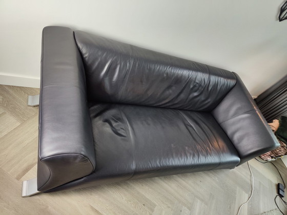 Image 1 of Rolf Benz 322 3er Sofa Leder schwarz