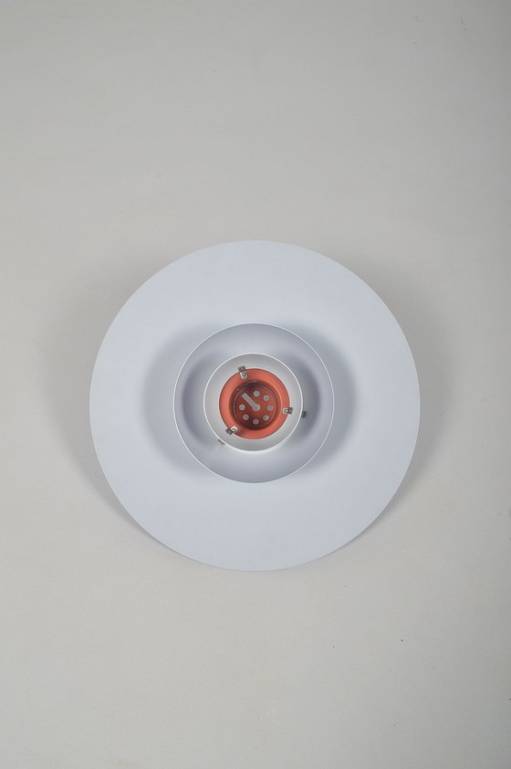 Image 1 of Blaue Hängelampe PH 4/3 von Poul Henningsen für Louis Poulsen, 1960er Jahre