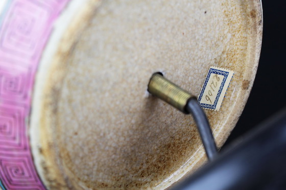 Image 1 of Antike chinesische Porzellan Famille rose Tischlampe