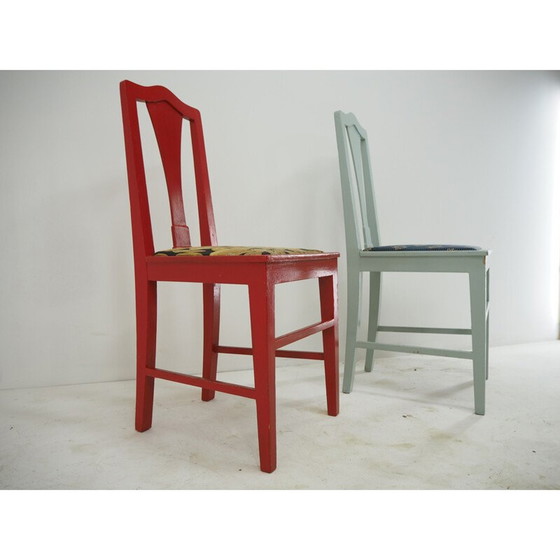 Image 1 of Paar Mid Century Esszimmerstühle, 1960er Jahre