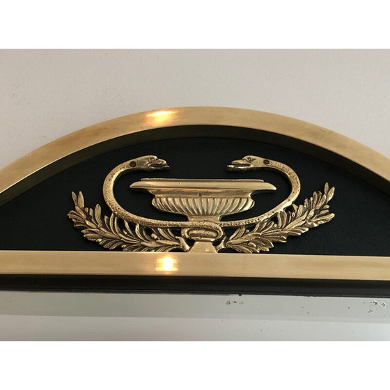 Image 1 of Vintage-Spiegel aus Messing und lackiertem Blech, Frankreich 1940