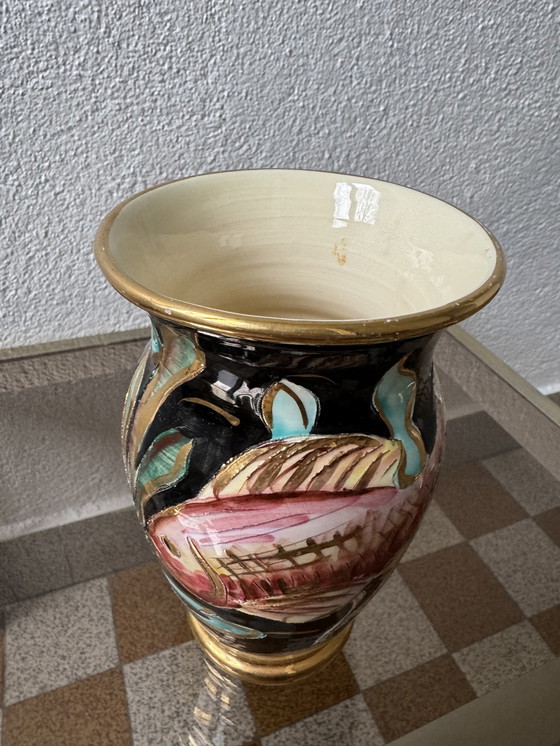 Image 1 of Vase Keramik Vallauris Fisch 60er Jahre