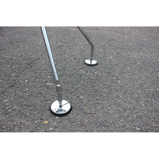 Image 1 of Vintage-Glastisch Modell Nomos von Norman Foster für Tecno, Italien 1970er Jahre