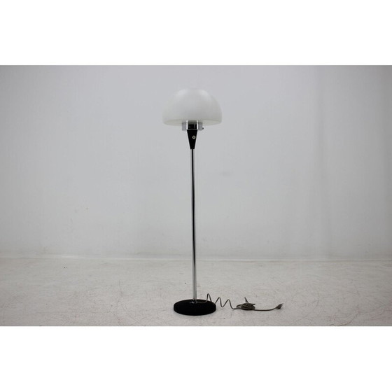 Image 1 of Vintage Stehlampe aus Glas und Chromstahl für Lidokov, Tschechoslowakei 1970