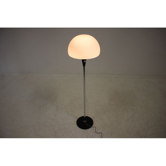 Image 1 of Vintage Stehlampe aus Glas und Chromstahl für Lidokov, Tschechoslowakei 1970