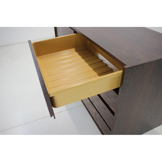 Image 1 of Mid Century Eichenholz-Highboard von Jiří Jiroutek, Tschechoslowakei 1960er Jahre