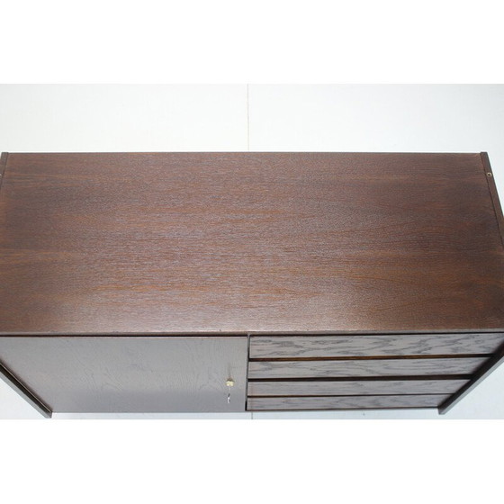 Image 1 of Mid Century Eichenholz-Highboard von Jiří Jiroutek, Tschechoslowakei 1960er Jahre
