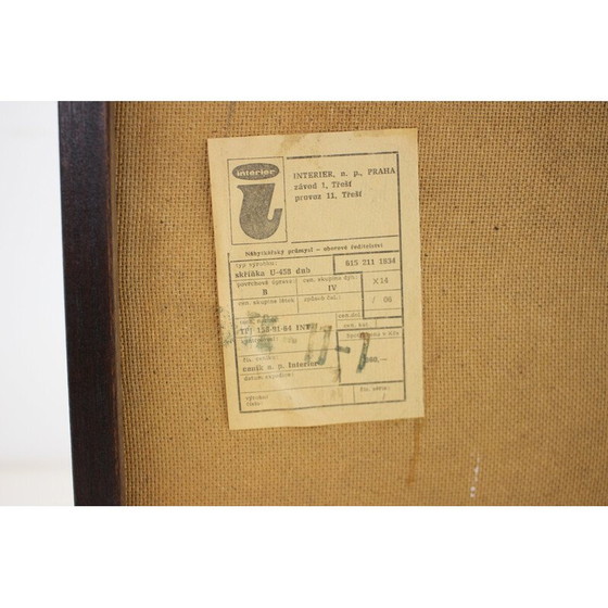 Image 1 of Mid Century Eichenholz-Highboard von Jiří Jiroutek, Tschechoslowakei 1960er Jahre