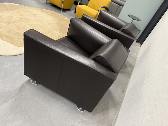 Image 1 of 2 Design Auf Lager Blizz Sessel Braun Leder