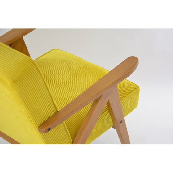 Image 1 of Vintage Kompas Sessel aus gelbem Cord, 1970