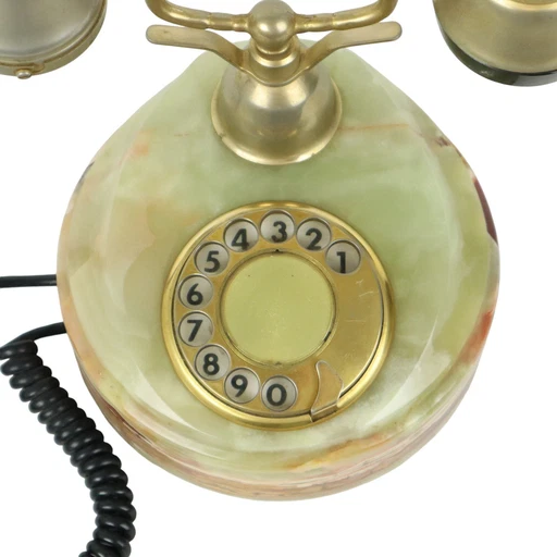 Altes italienisches Telefon 18 Karat Gold