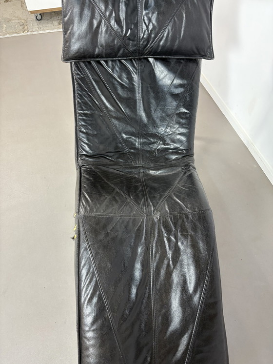 Image 1 of Ikea Bjorklund Schwarzer Leder Sessel 1980s