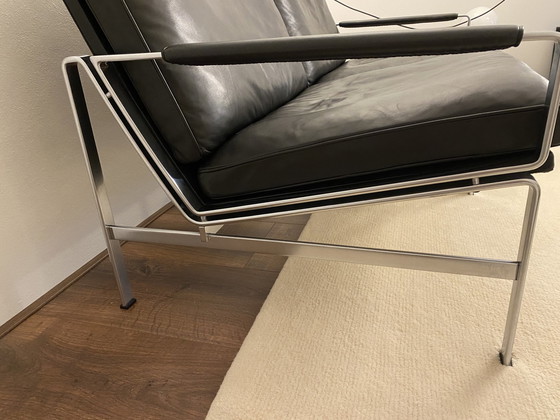 Image 1 of Kill Schwarzes Leder 2-Sitzer Sofa Modell Fk6722A