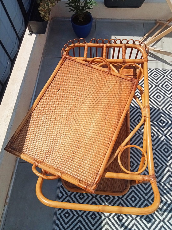 Image 1 of Rattan-Sideboard, 1920er Jahre