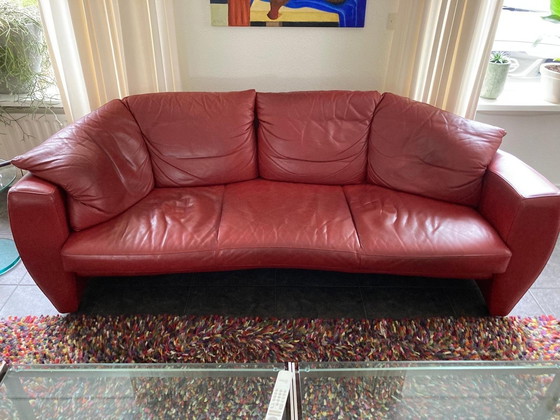 Image 1 of Leolux Leder 3-Sitzer Sofa